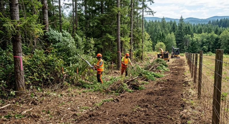 Easement Land Clearing in Cumming, GA
